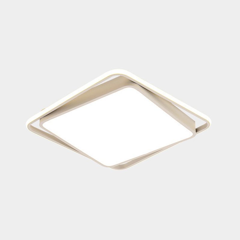 Single Modernism White Flush Mount Lighting LED Ceiling Light for Living Room