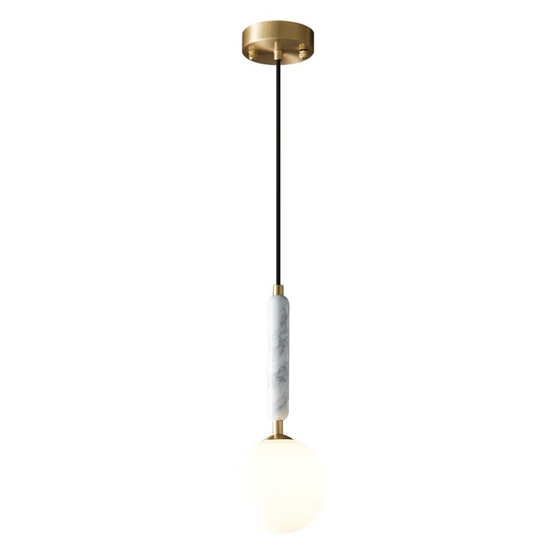 Modern Hanging Light Fixture 1-Light Pendant Light for Living Room