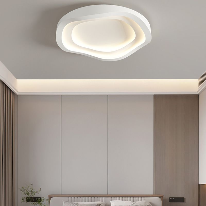 Modern LED Metal Flush Mount Linear Shape Ceiling Light with Acrylic Shade for Passage