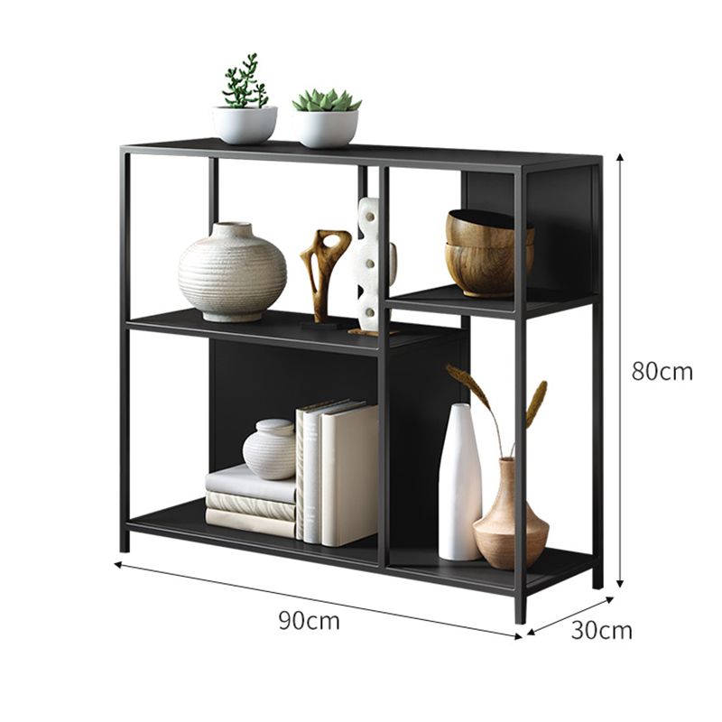 Contemporary Book Shelf Metal Open Back Shelf Bookcase for Study Room