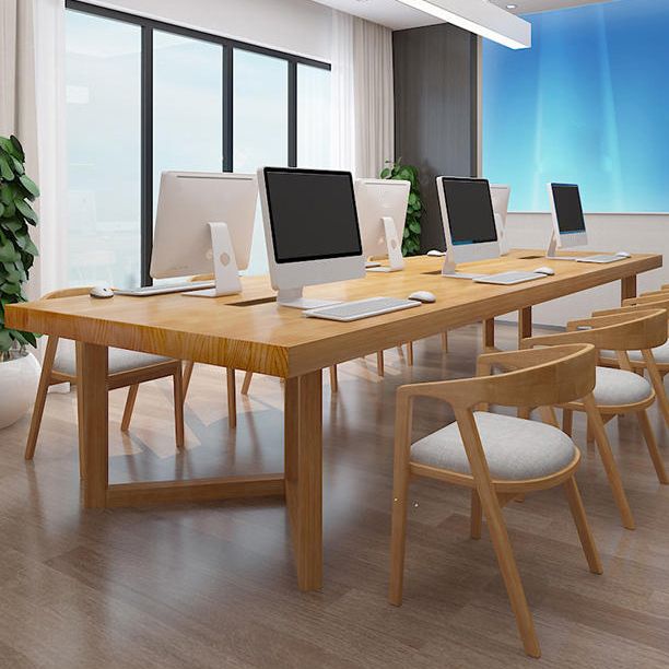 Rectangle Office Table Modern Meeting Desk with Double Pedestal