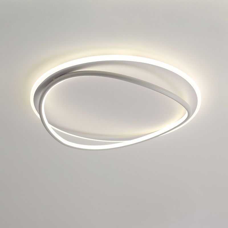 LED Ceiling Light Modern Style Ceiling Mount Light with Silica Gel Shade for Bedroom