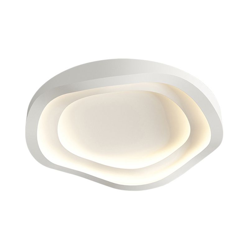 Nordic Ceiling Light Fixture White LED Flush Mount for Bedroom