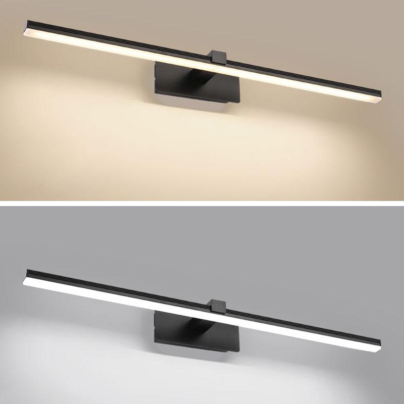 Accesorio de iluminación de pared de baño lineal led metal simplicidad estilo pared apliques luz