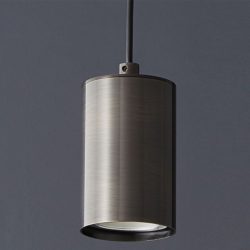 Lampe suspendue à cylindre minimaliste, pendentif en métal moderne pour chambre à coucher