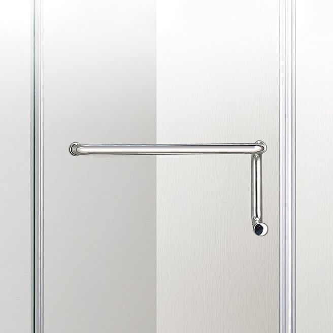 Neo-Angle Clear Shower Enclosure Corner Shower Stall with Header