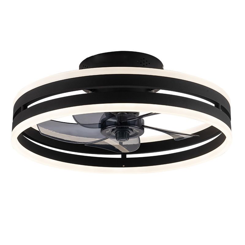 Metal Round Shape Ceiling Fans Light Modern Style Multi-Lights Ceiling Fan Light