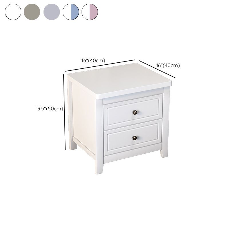 Contemporary Nightstand Drawer Storage Bedside Cabinet with Legs