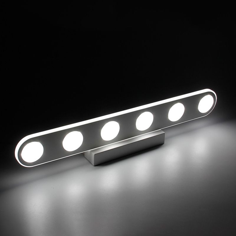 Accesorios de iluminación de pared geométrica acrílica Minimalismo Luz de montaje de pared LED en blanco