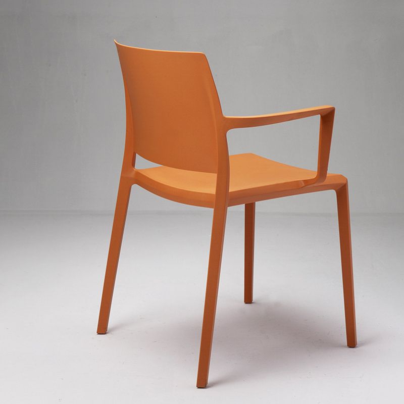 Contemporary Kitchen Dining Chair Home Plastic Dining Arm Chair