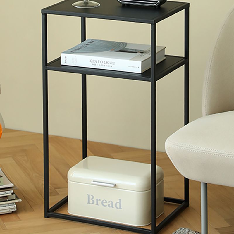 Metal Bed Nightstand Modern Accent Table Nightstand for Bedroom