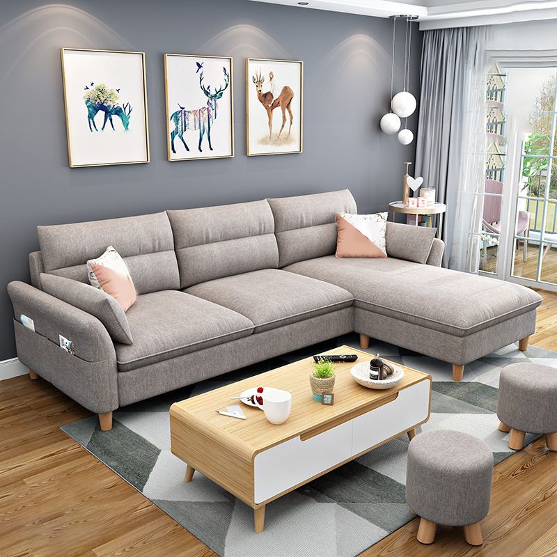 3-seater Sofa with Ottoman Included and Storage for Apartment