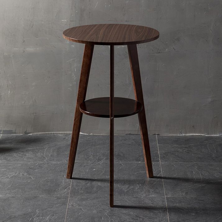 Contemporary Round Counter Table Wooden Counter Table for Restaurant