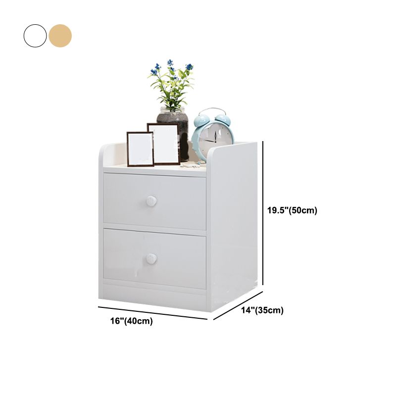 Modern Nightstand 20" Tall Accent Table Nightstand with Drawer