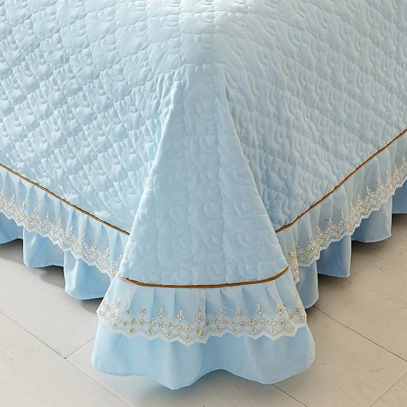 Modern Cotton Bed Sheet Set Solid Elegant Fitted Sheet for Bedroom