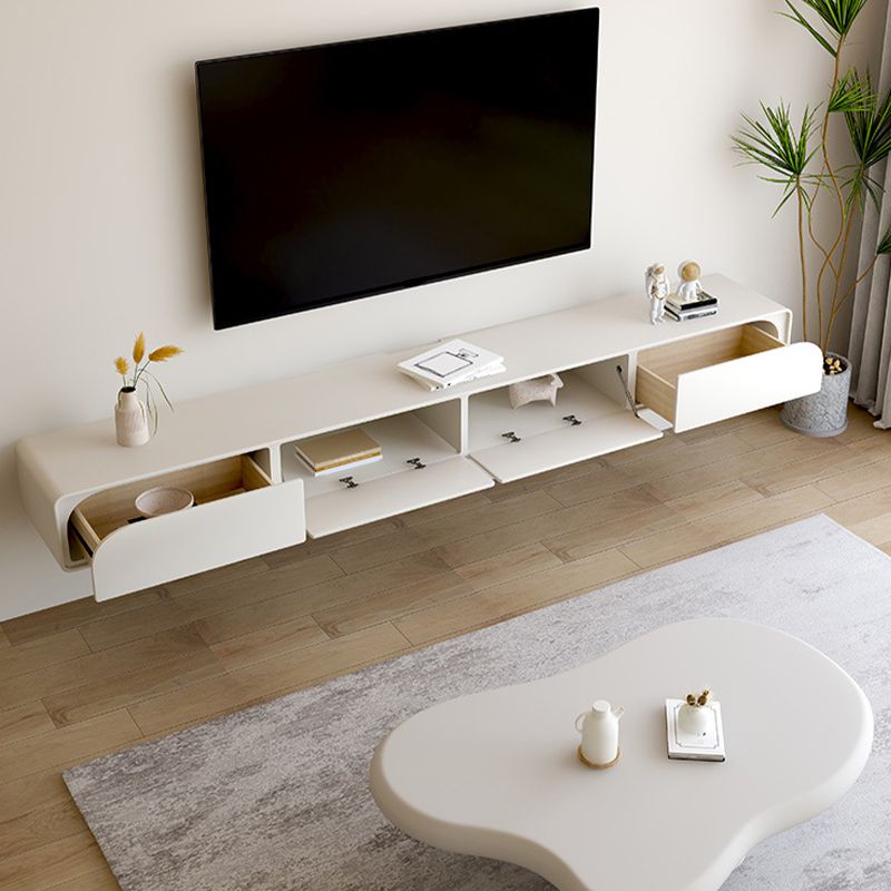 Modern Wood TV Media Console Wall-mounted Stand Console for Living Room