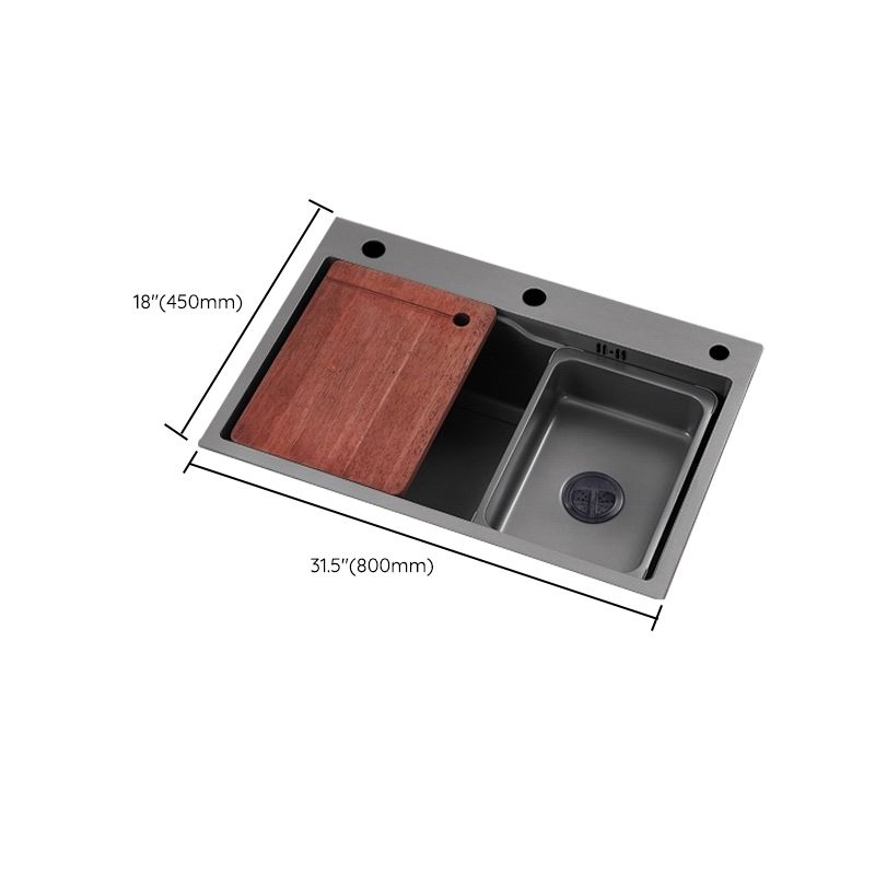 Classic Style Kitchen Sink Corrosion Resistant Kitchen Sink with Drain Assembly