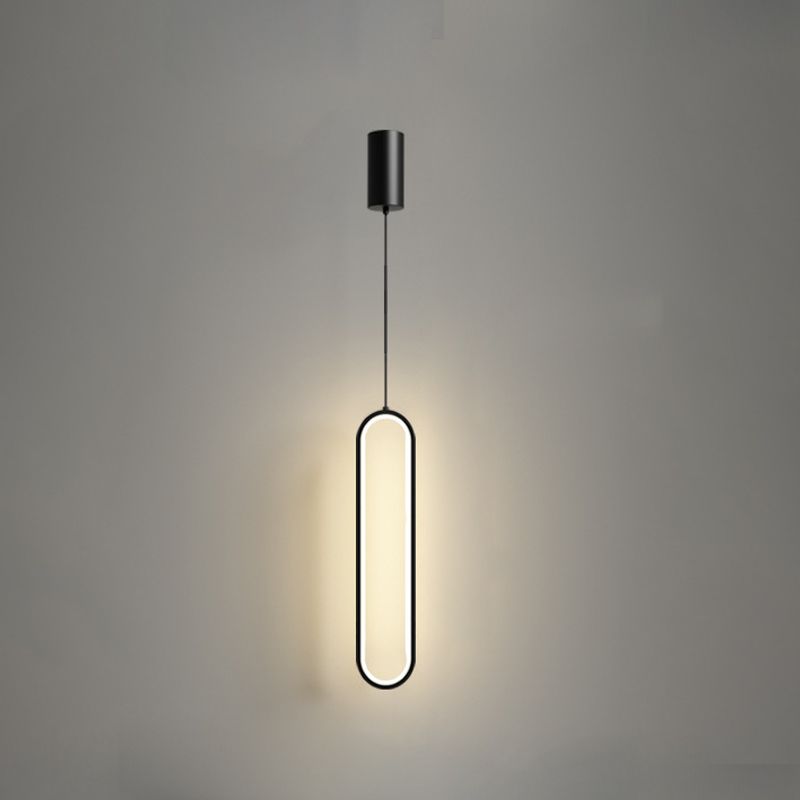 Linear Shape Metal Hanging Lights Modern Style Hanging Light Fixtures