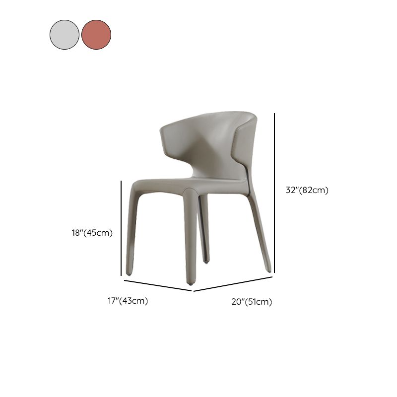 Contemporary Style Upholstered Parsons Back Dining Chairs for Home