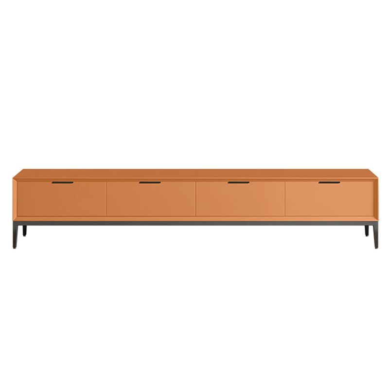 Scandinavian TV Stand Wood TV Console with 4 Soft Close Drawers