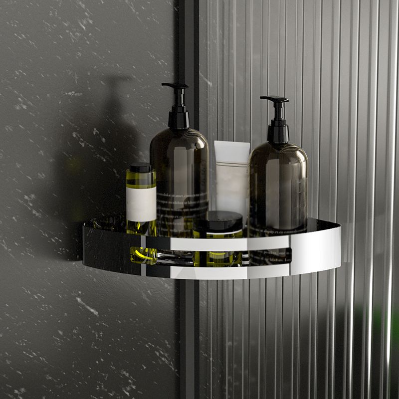 Polished Chrome Modern Bathroom Accessory Set Stainless Steel Triangle Bath Shelf