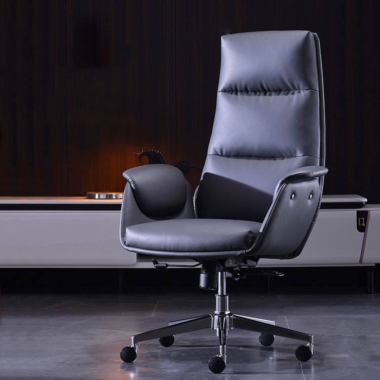 Office High Back Managers Chair Modern Armless Upholstered Executive Chair