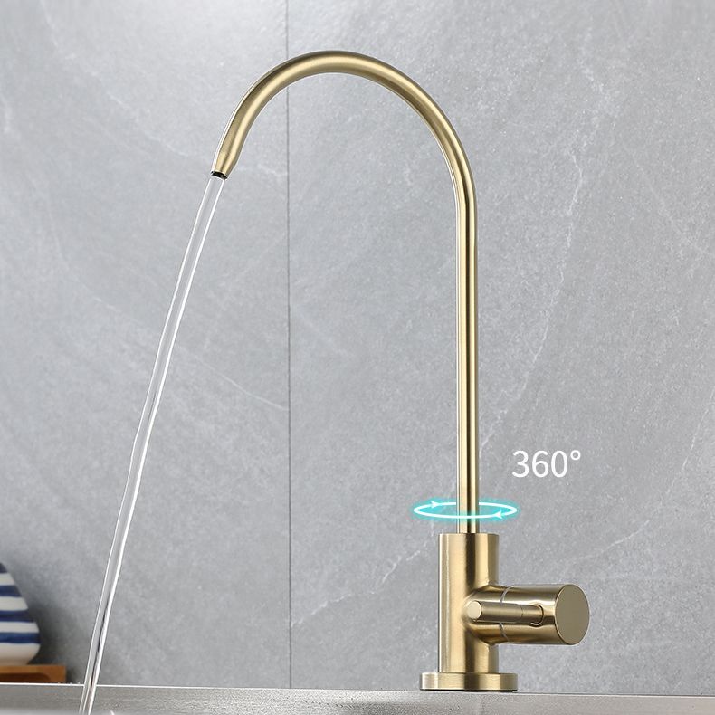 Contemporary Single Handle Kitchen Faucet Pull Down 1-Hold  Bar Faucet with No Sensor