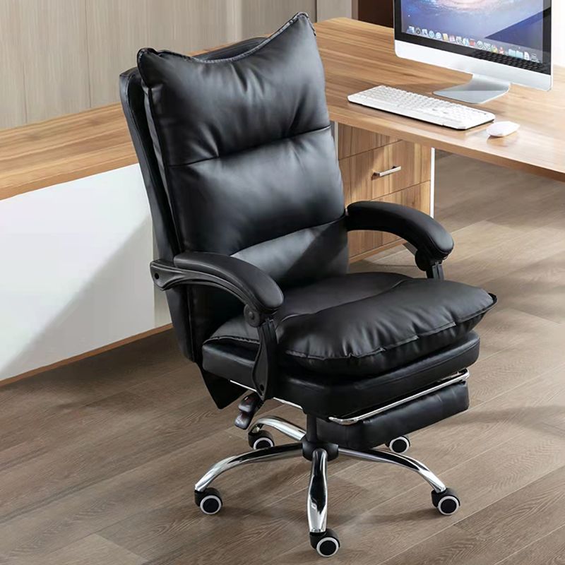 Contemporary Office Chair with Arms Adjustable Task Chair with Wheels