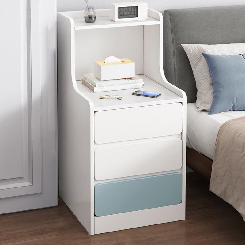 Modern Manufactured Wood Bed Nightstand Drawers Included Night Table for Bedroom