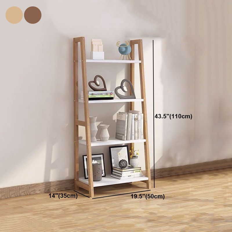 Contemporary Style Bookshelf Open Back Bookcase for Study Room and Office