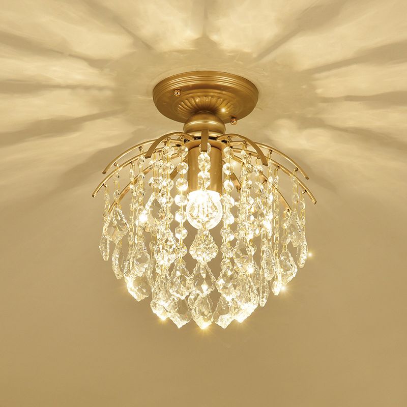 Contemporary Ceiling Lamp Creative Crystal Flush Mount Light Fixture