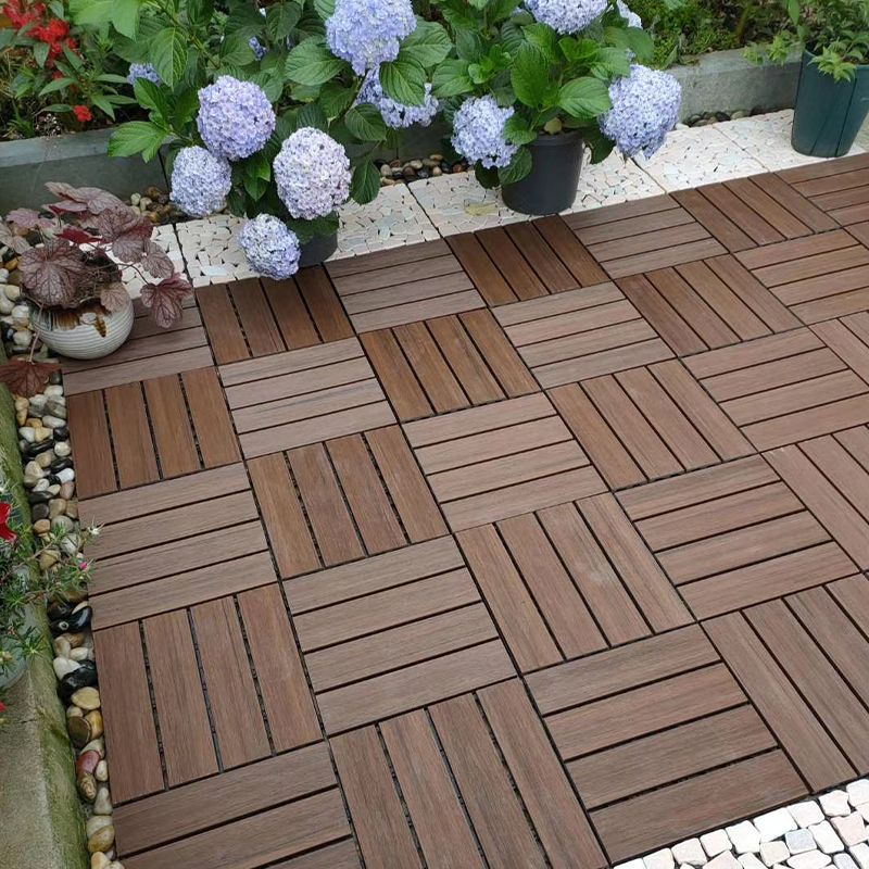 Modern Floor Board Outdoor Waterproof Rectangular Wooden Decking Tiles