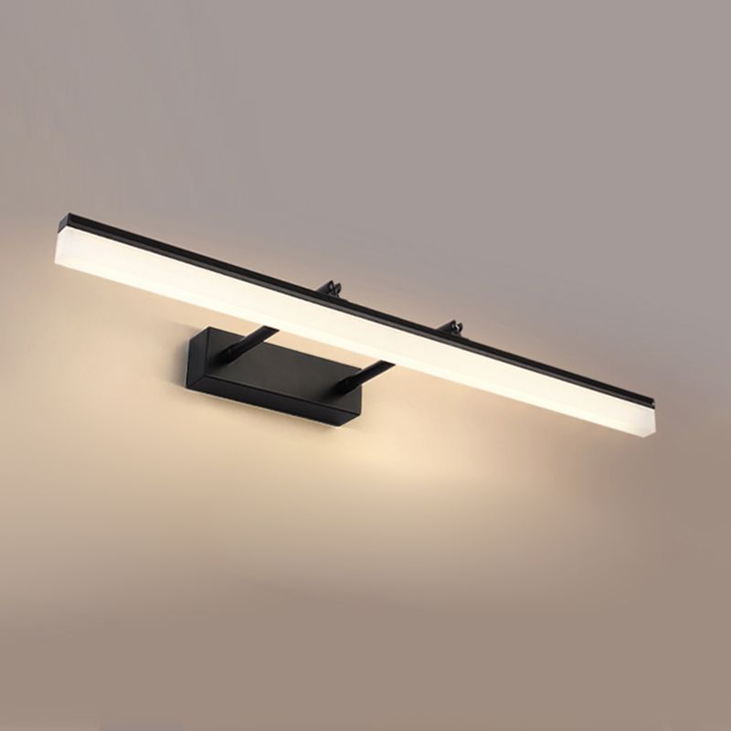 Strip vorm muurverlichting moderne stijl metaal 1 lichte sconce licht voor doucheruimte