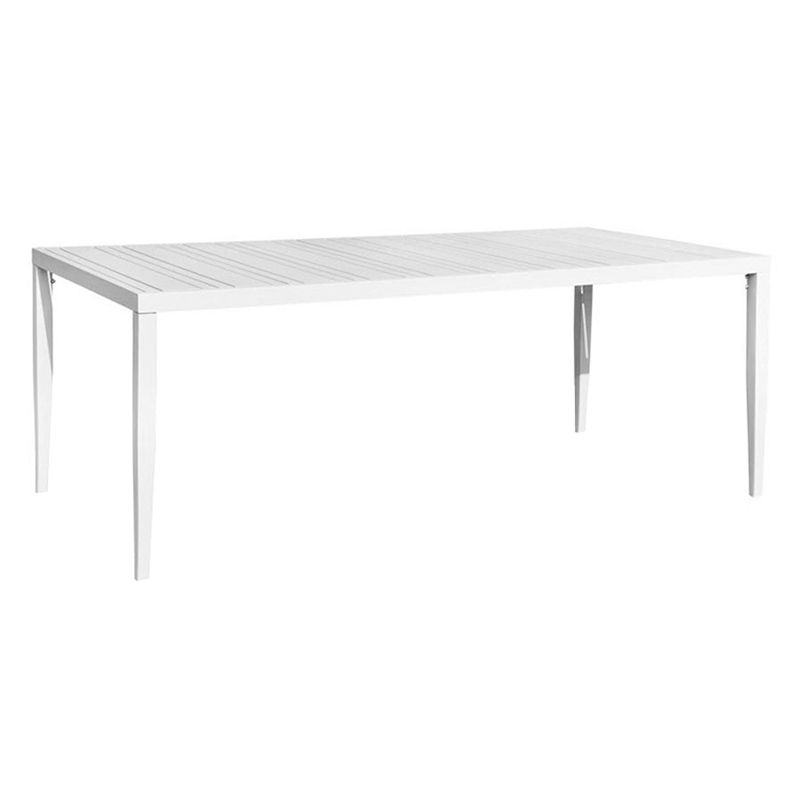 Modern Style Rectangle Courtyard Table Aluminium Outdoor Table