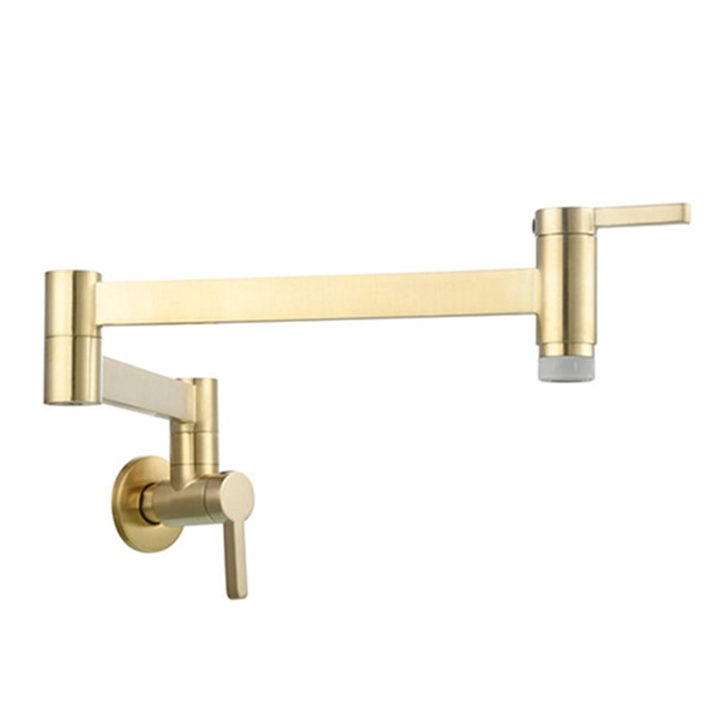 Gorgeous Brass Wall Mounted Faucets Stain Resistant Wall Mounted Bathroom Faucet