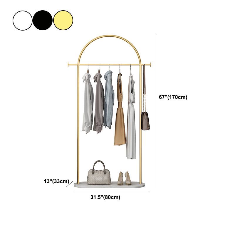 Glam Hall Stand Metal Hooks Included Free Standing Entryway Kit