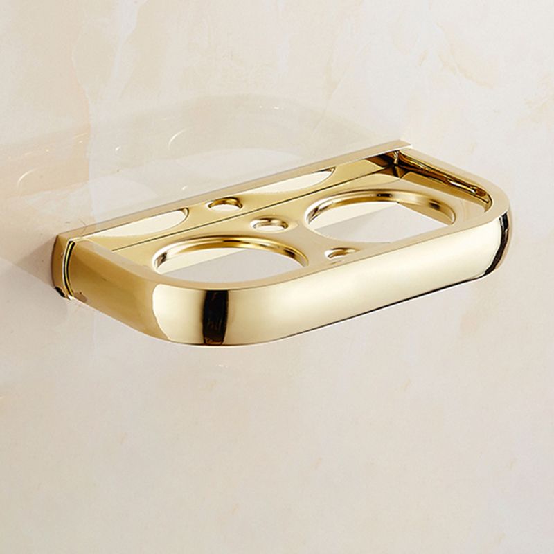 Traditional Style Golden Bathroom Accessory as Individual or as a Set