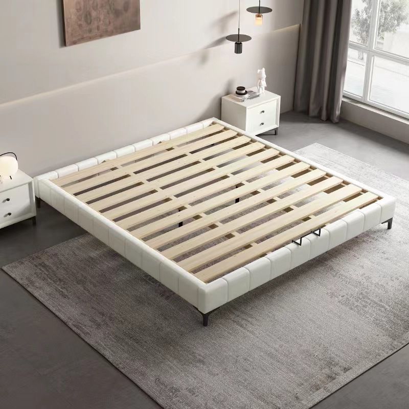 Modern White Platform Bed Frame Mattress Included Platform Bed