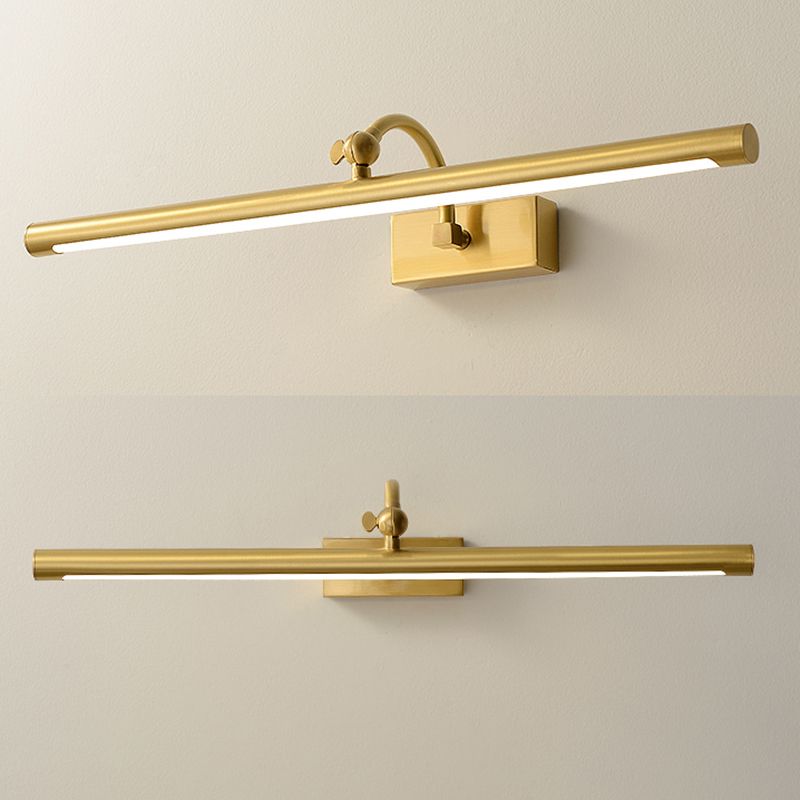 Lineaire schaduw metalen wand sconce moderne stijl 1 licht spiegel wand gemonteerd verlichtingsarmatuur