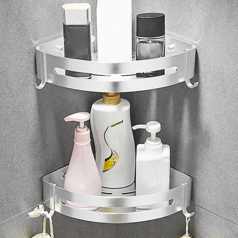 Contemporary Metal Bathroom Accessories Hardware Set with Bath Shelf