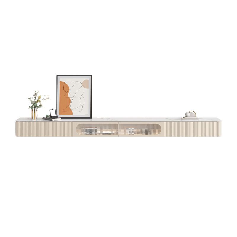 Glam TV Stand Console Wall Mounted TV Media Stand with Drawers