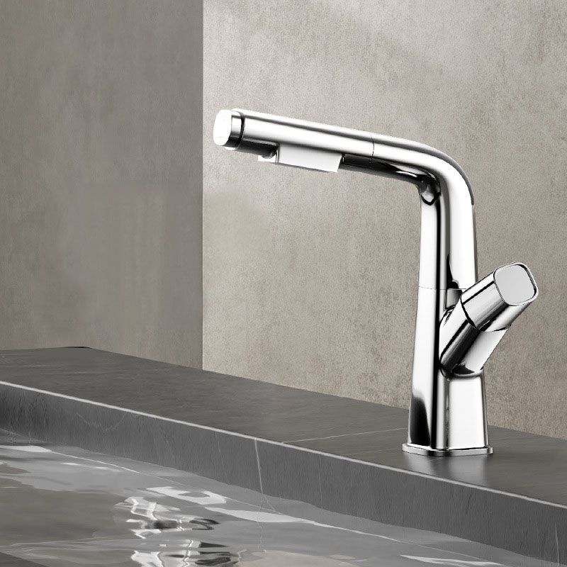 Contemporary Style Faucets Widespread Knob Handles Faucets for Bathroom