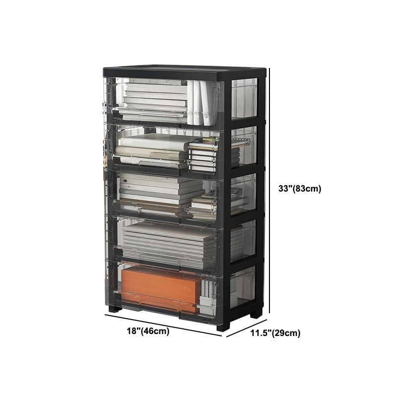 Modern Acrylic Cabinet Drawers and Pedestal Filing Cabinet for Home Office