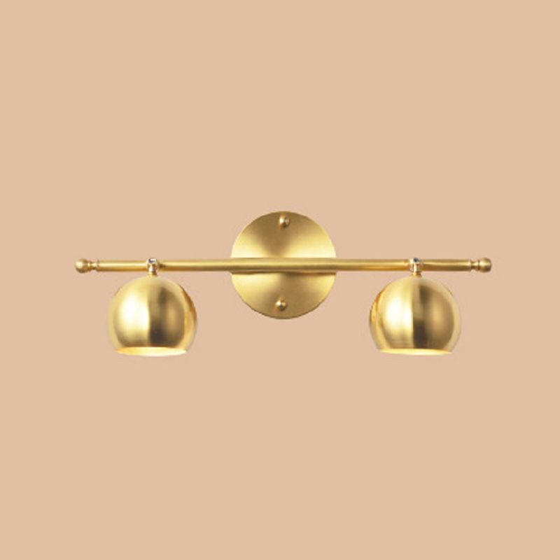 Multi Lights Mirror Front Light Gold Vanity Light with Metal Shade for Bathroom