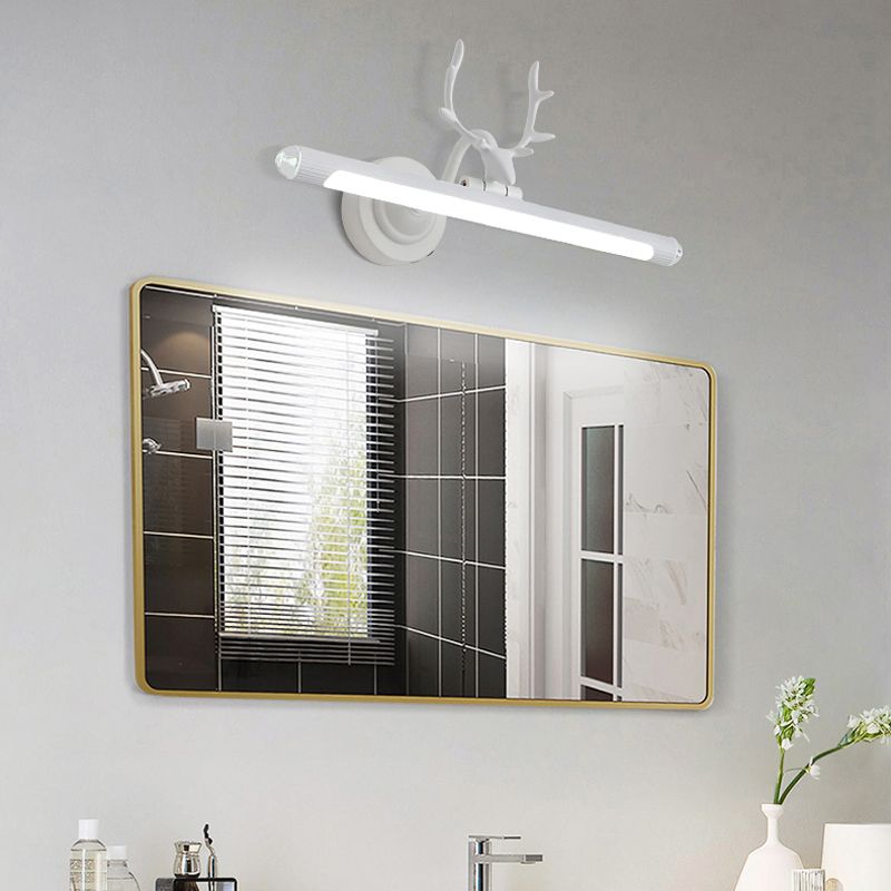 Aluminium LED Mirror Light Vintage Bathroom Vanity Lighting with Antler