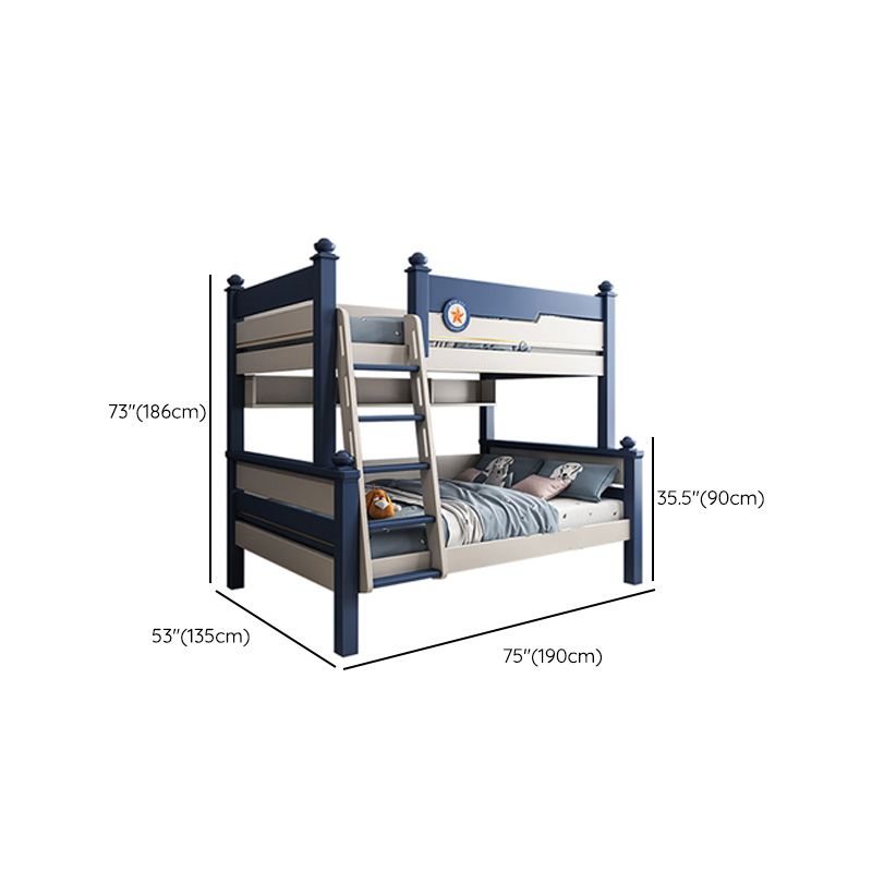 Storage Guardrail Bunk Bed Mattress Included Bed with Headboard