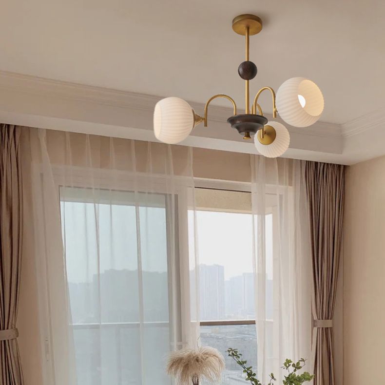 Moderner Luxus hängender leichter Glas Globus Kronleuchter für Innenräume