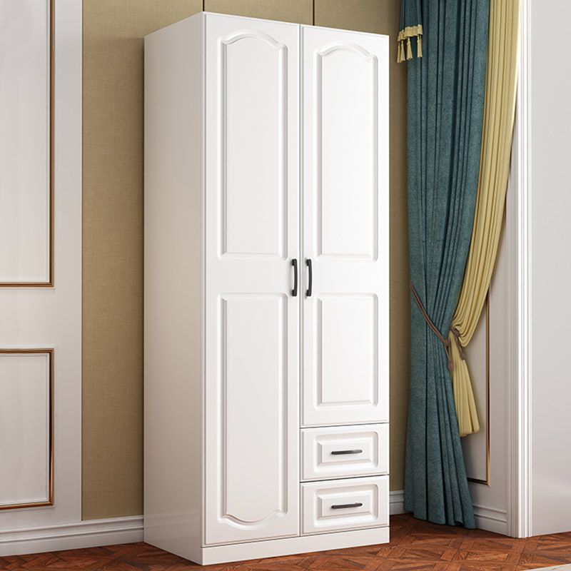 Manufactured Wood Bedroom Armoire White Hanging Clothes Rack