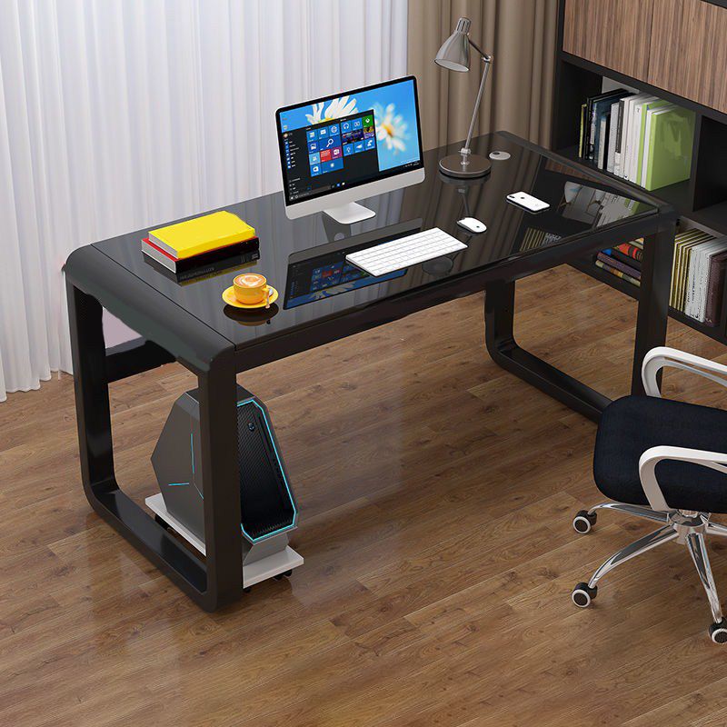 Glass Rectangle Gaming Desk Modern & Contemporary Computer Desk