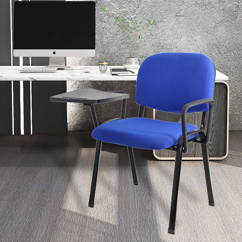 Low-Back Conference Chair Contemporary Upholstered Fixed Arms Chair